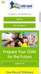 Mobile Screenshot of littlelambchildcare.com